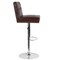 Emma and Oliver Tufted Back Adjustable Height Barstool with Accent Nail Trim